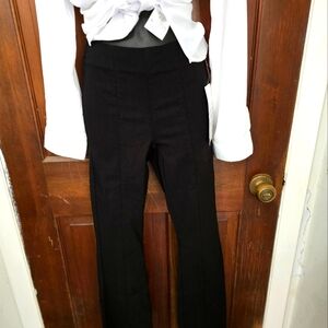 Black flare leg pants